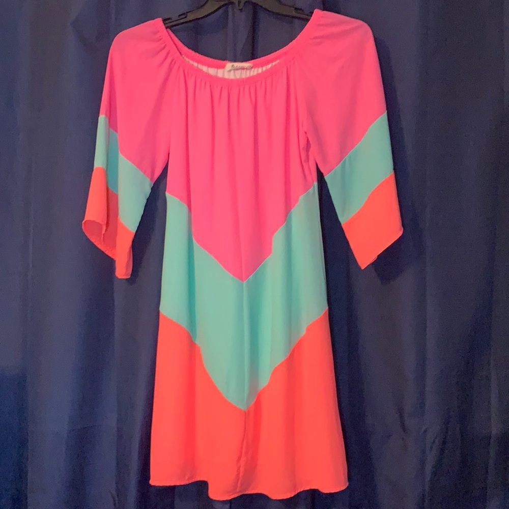 RACHEL KATE Medium, Neon, Half Sleeve Dress